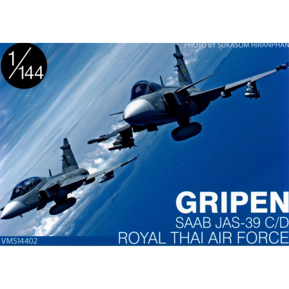 รูปลอกน้ำ DECAL VEHA สเกล 1/144 GRIPEN SAAB JAS-39 C/D ROYAL THAI AIR FORCE