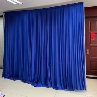 ม่านแบคดรอป Set 4 ผืน ผ้าฉากจัดงาน งานแต่ง งานบวช งานพิธี ม่านฉากหลังพระ