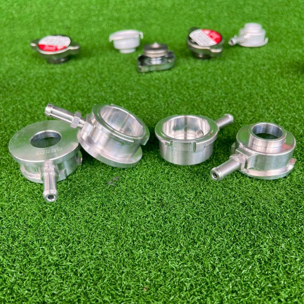 คอหม้อน้ำอลูมิเนียม CNC ปากเติมน้ำหม้อน้ำ
