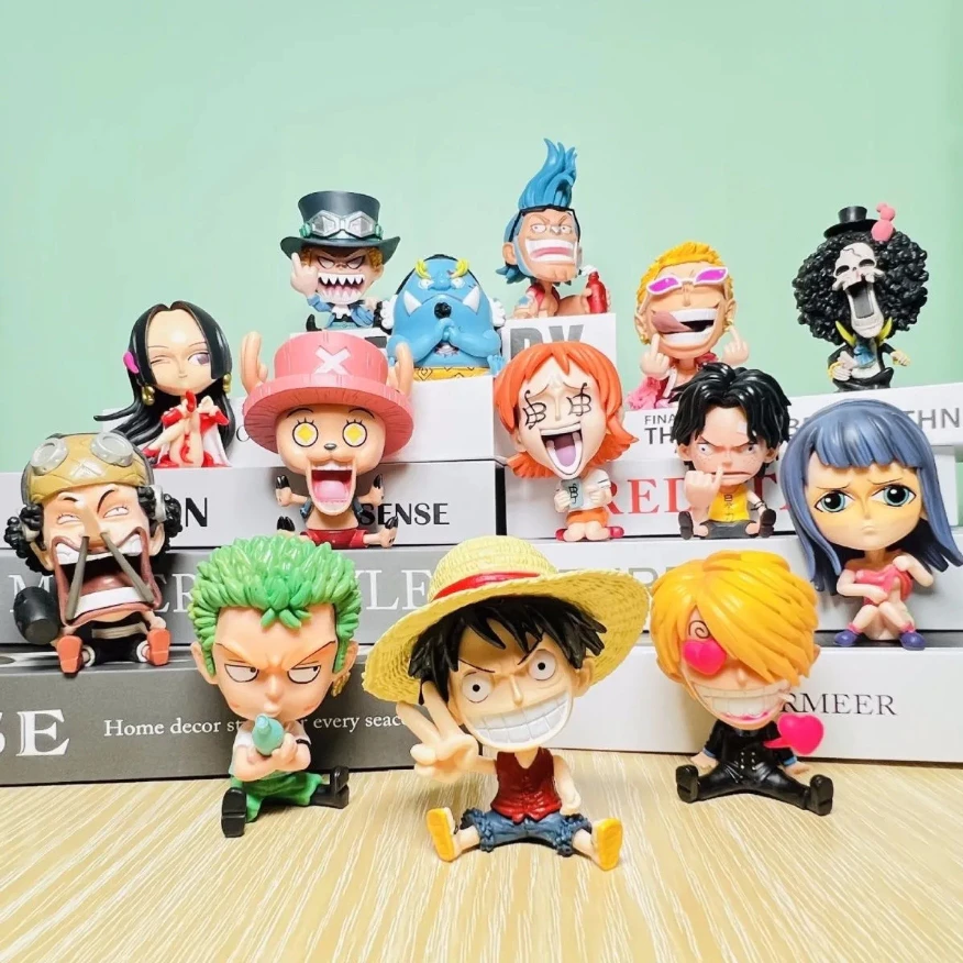 ฟิกเกอร์ Luffy Zoro Sanji Ace Nami Robin ขนาด 8-10 ซม thumbnail 3