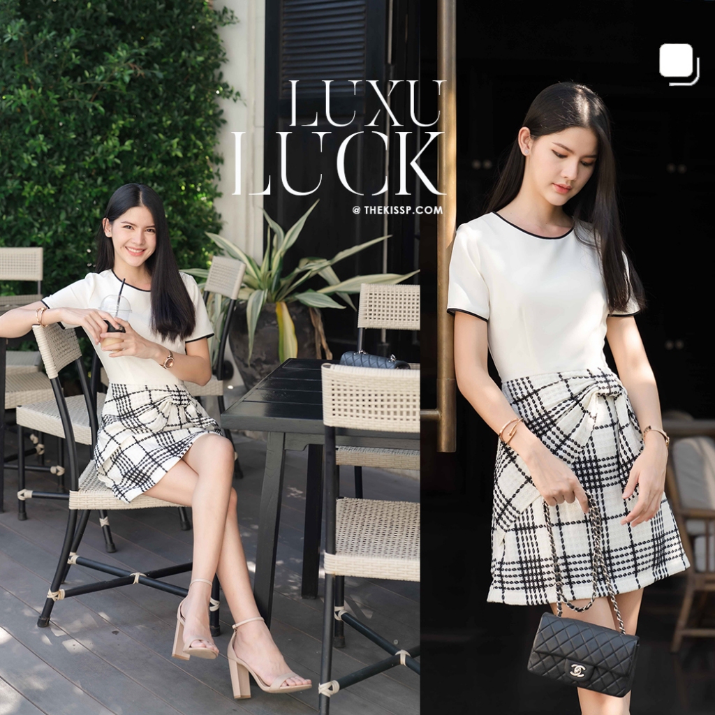 LUXU LUCK ALERT' dress ( signature THEKISSP. collection)