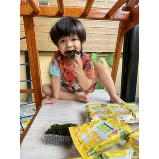 สินค้าขายดี‼️สาหร่ายทะเลอบกรอบสไตล์เกาหลีสำหรับเด็ก🇰🇷 ตราหม่ำหม่ำ ขนาด4กรัมx3ซอง