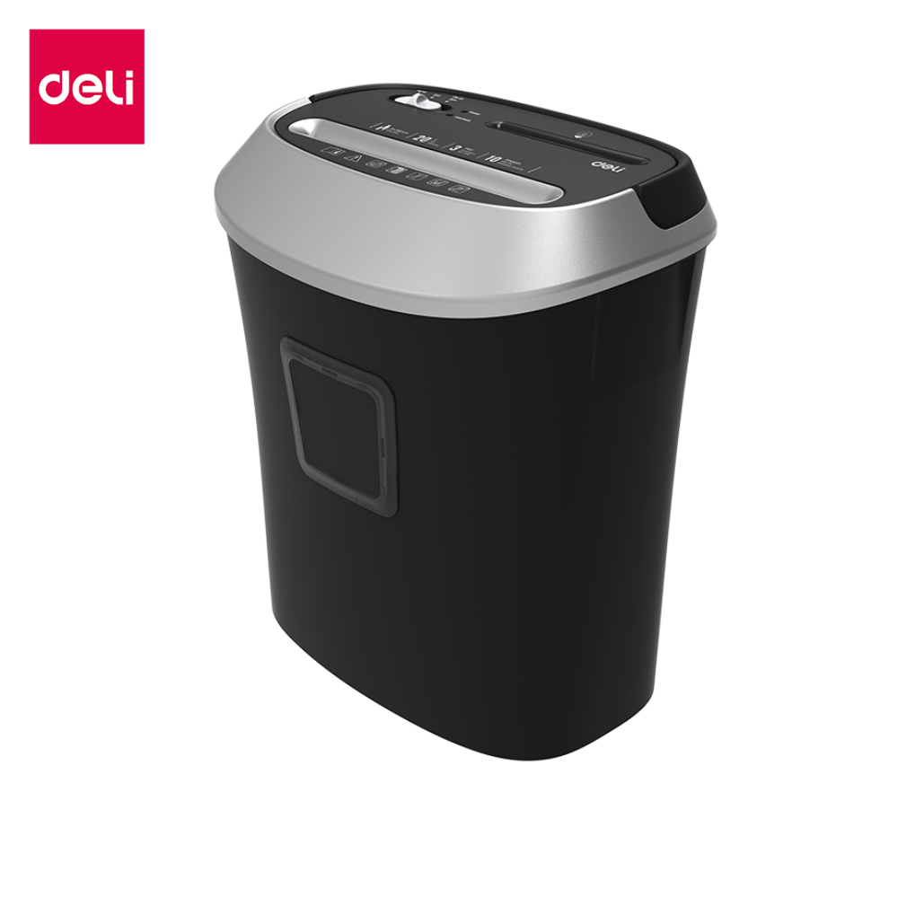 Deli เครื่องทำลายเอกสาร 20 ลิตร เครื่องย่อยกระดาษ ทำลายกระดาษ ขนาด A4 5/10 แผ่น อุปกรณ์สำนักงาน Pape