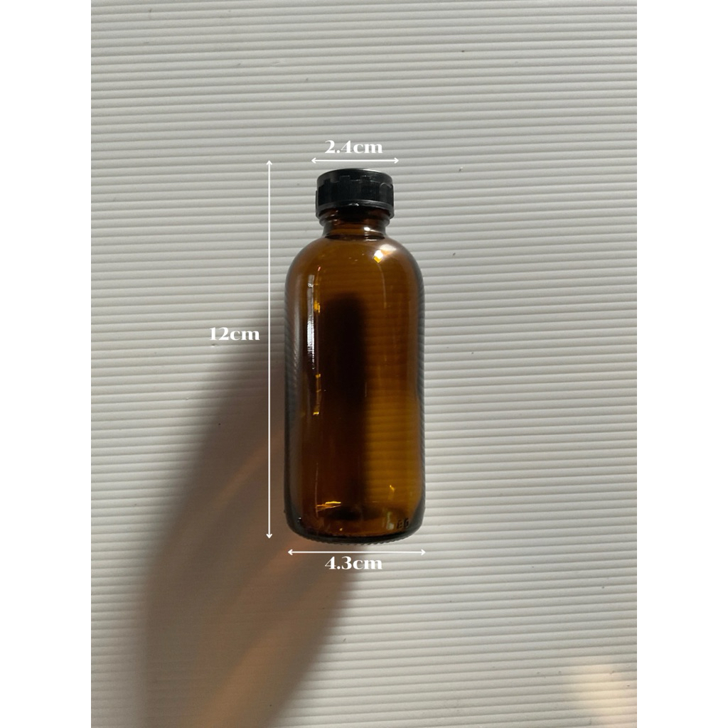 ขวดแก้ว สีชา (120ml) 100ขวด
