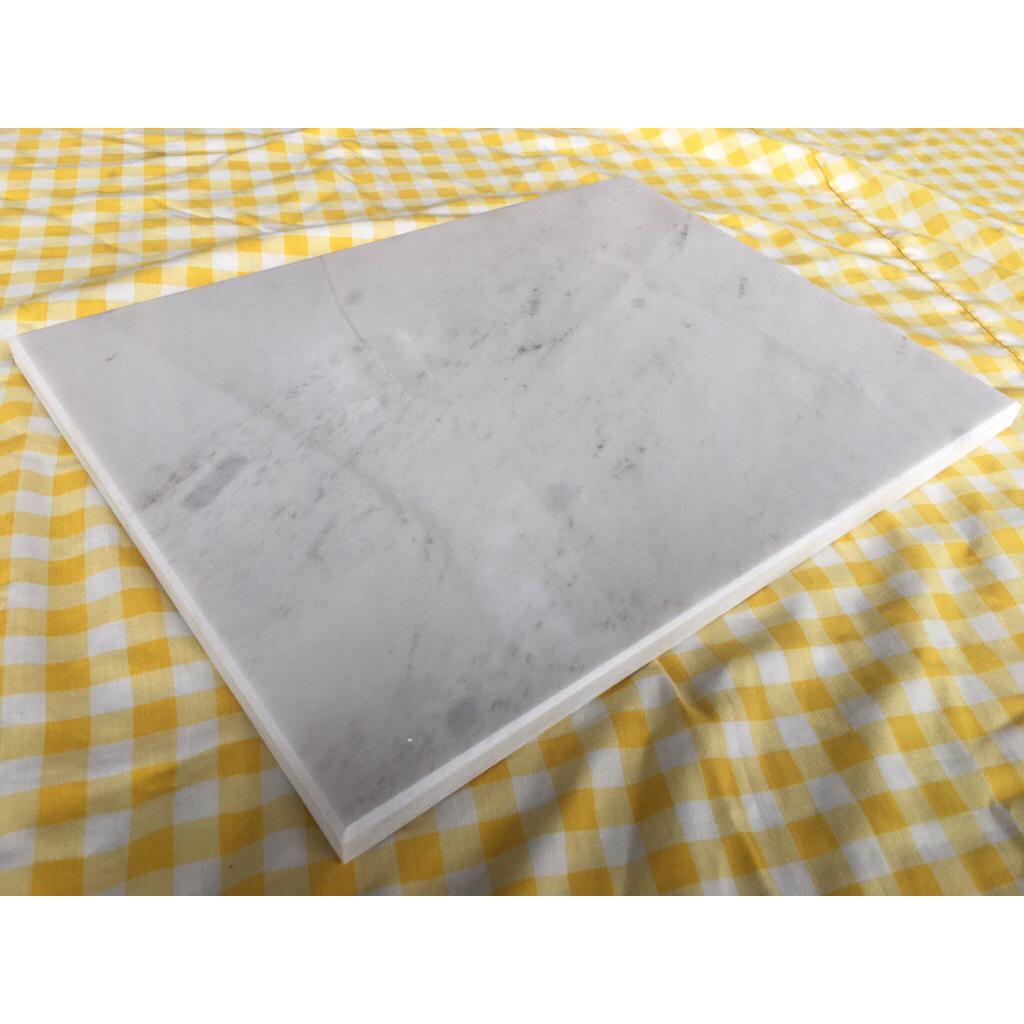 หินอ่อน สำหรับทำ Tempering Chocolate ขนาด 30×40 cm.  การเทมเปอร์ช็อกโกแลต ลบคมบนล่างอย่างสวยงาม สินค้ามีพร้อมส่ง – โปรปัง