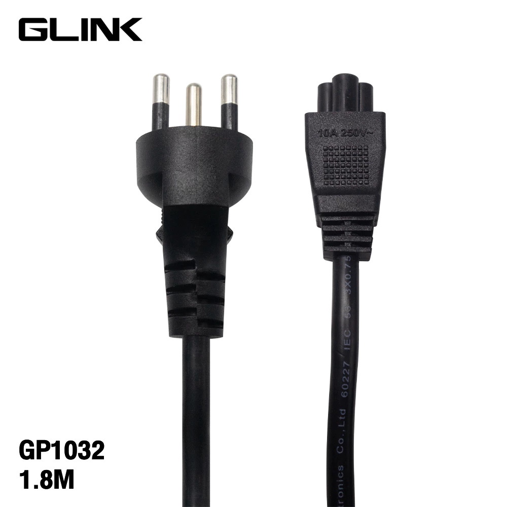 Glink GP1032 Cable AC Power 3Pin To C5 10A 250V 3x0.75Sqm. 1.8M