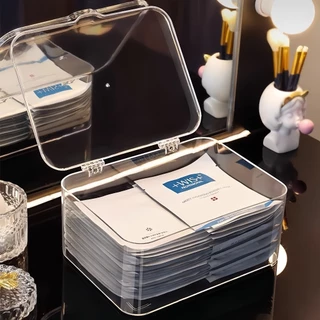 【PET หนา】กล่องเก็บของ พับได้ กล่องใส่ของแบบใสก อเนกประสงค์ storage box กันฝุ่น กันความชื้น แข็งแรงทน