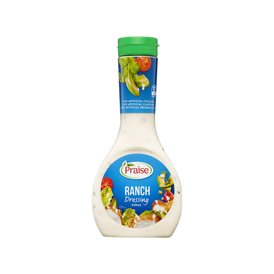 Praise Ranch Dressing Praise Brance น้ำสลัดแรนช์  330ml. น้ำสลัดครีมหอมมัน จากออสเตรเลีย