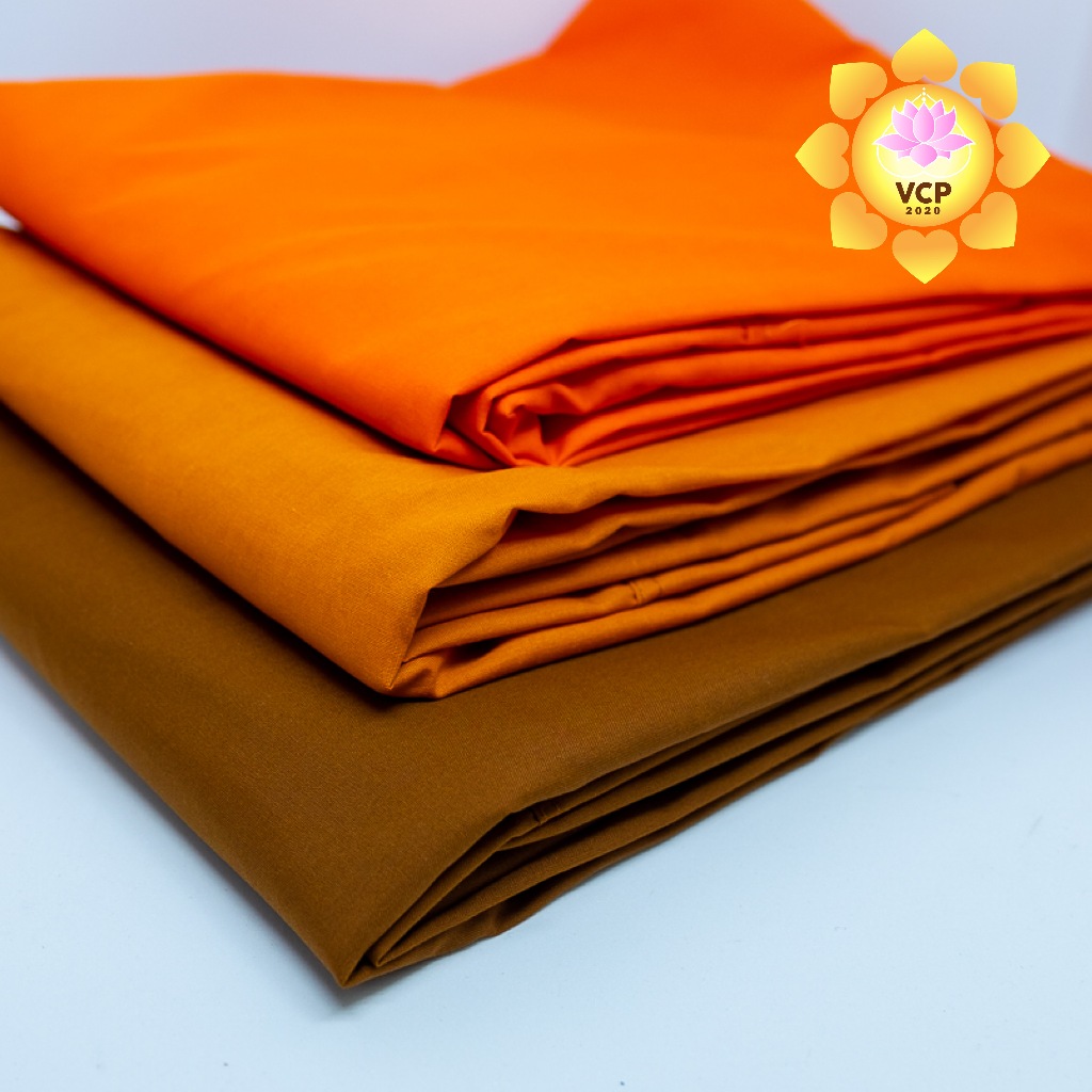 สบง ผ้าบังสุกุล เนื้อโทเรส้มโอ 2.4หลา สีพระราชทาน/สีทอง/สีแก่นบวร