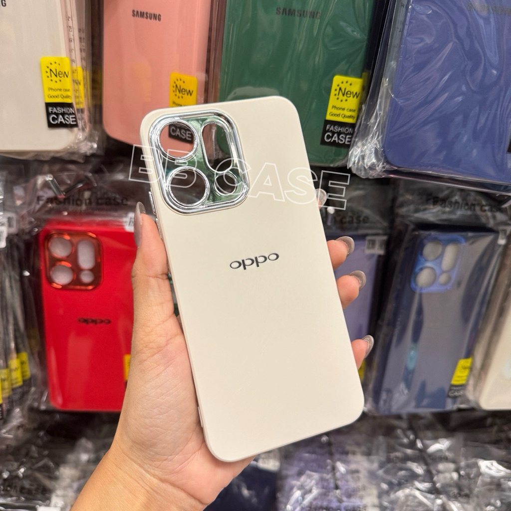 เคสกำมะหยี่สีพื้นโครเมี่ยมกล้อง รุ่น OPPO Reno 14(5G)/Reno 14Pro(5G)  !ตรงรุ่น!(มี8สี) เคสกำมะหยี่โลโก้  สินค้าพร้อมส่ง - รูปที่ 2