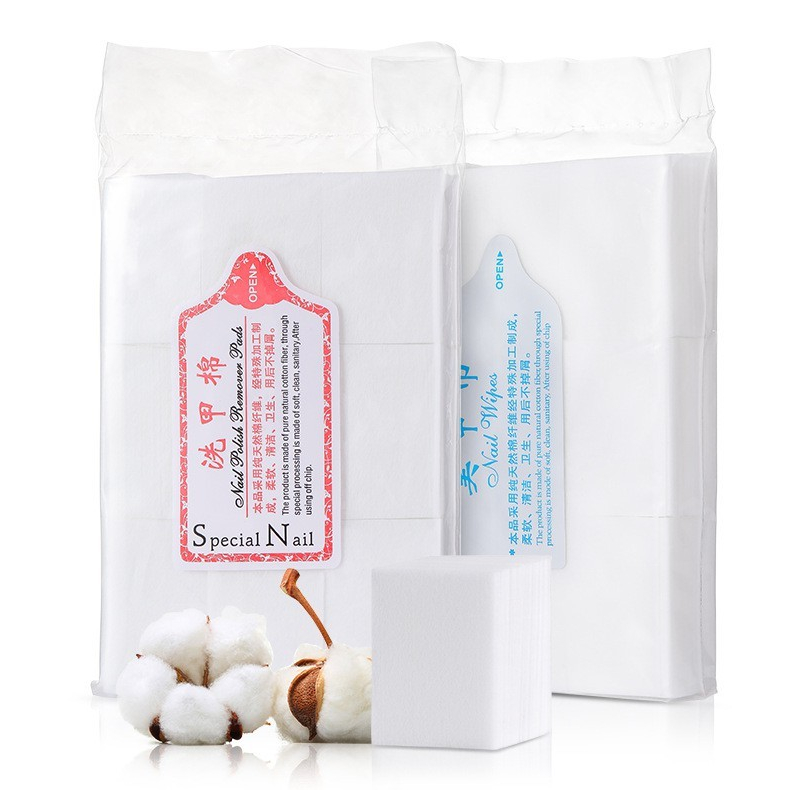 ส่งไว สำลีไร้ขน สำลีเช็ดเล็บ 400/600 แผ่น สำลีเล็บ แบบแข็ง แบบนุ่ม สำลีทำเล็บ แผ่นสำลี เช็ดหน้าเล็บ ไร้ขุย ทำความสะอาด