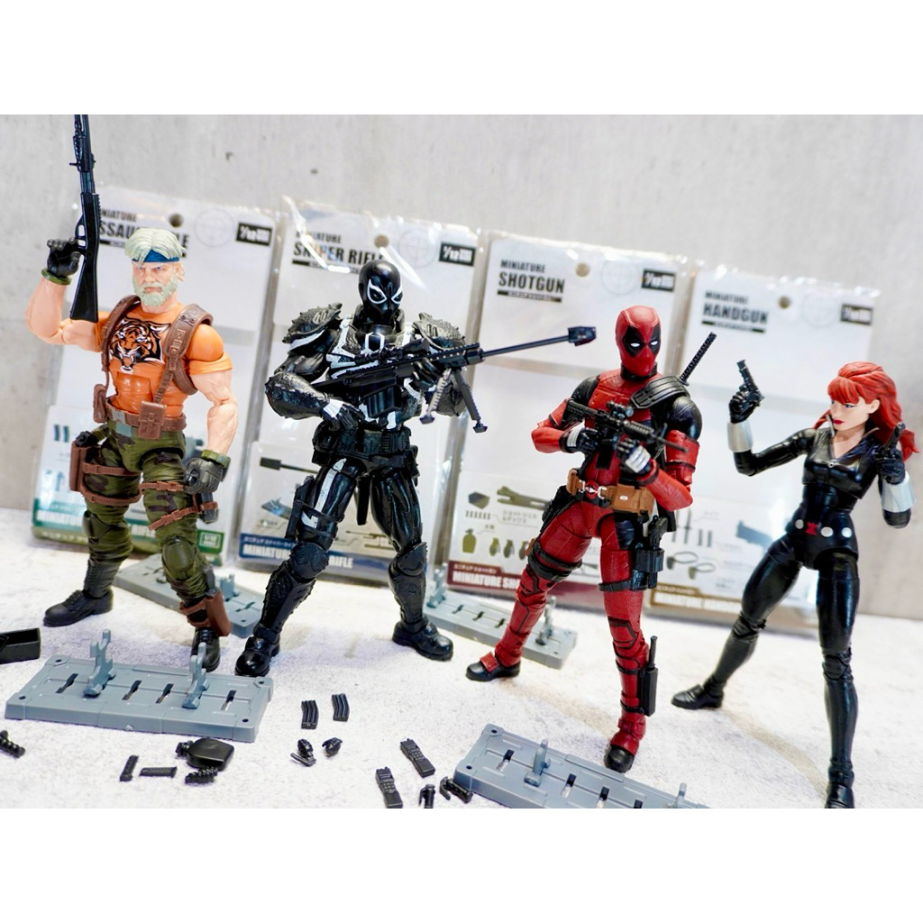 [พร้อมส่งในไทย] 1/12 Miniature ปืนจิ๋ว โมเดลปืน สำหรับโมเดล ฟิกเกอร์ ของแท้ 100% จากญี่ปุ่น ราคา ถูกที่สุด ดีลบีเคเค แกลเลอรีภาพที่ 8