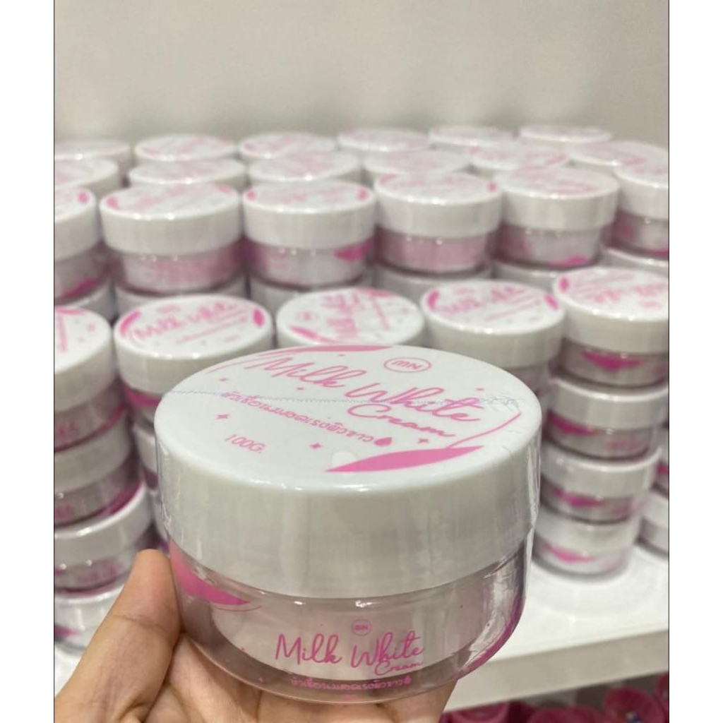 ครีมนมสดกระปุกขาว MN.ครีมนมสด