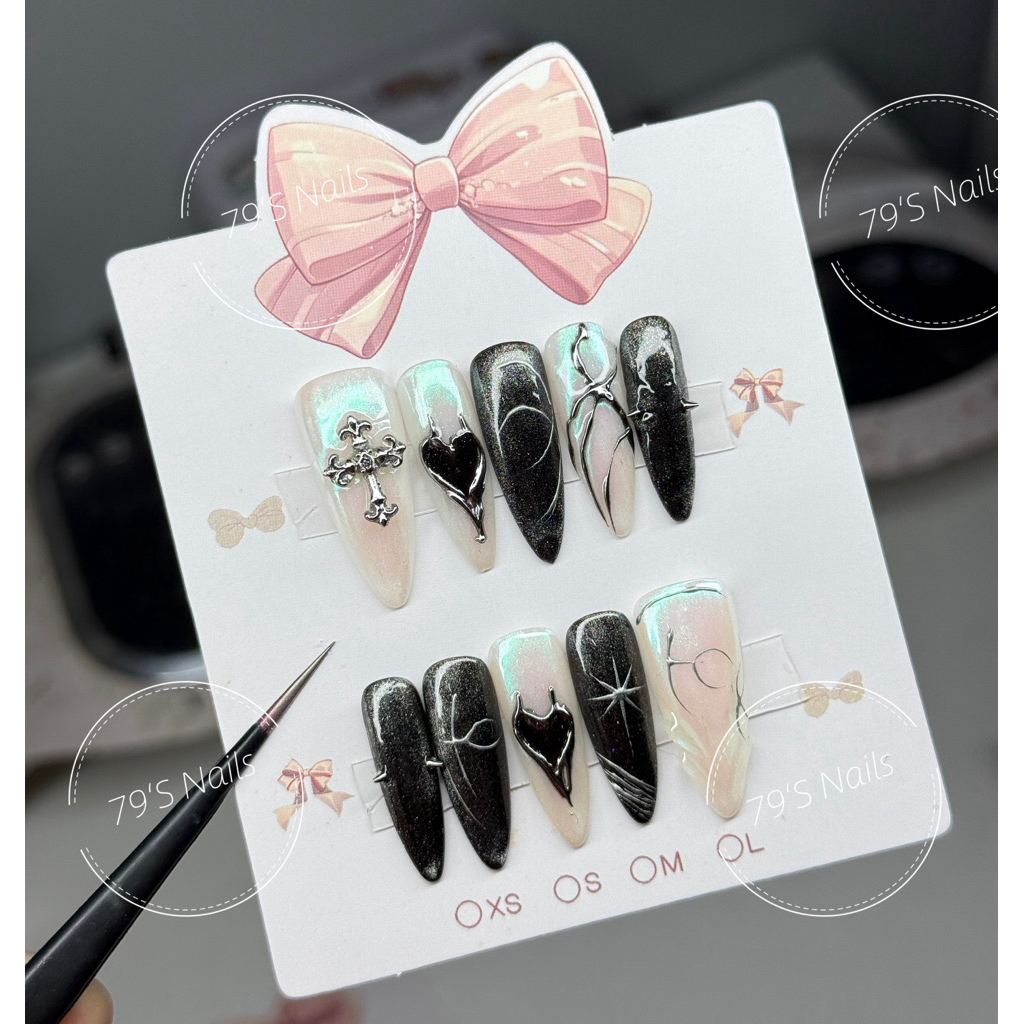 เล็บปลอม Y2K ⭐️เจลแท้100%⭐️ ฟรีอุปกรณ์ติดเล็บครบชุด