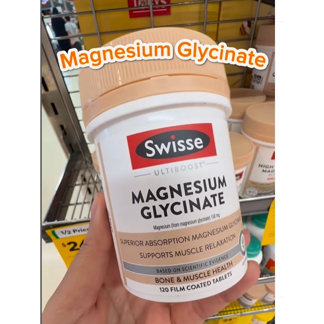 swisse magnesium glycinate 120 tabs