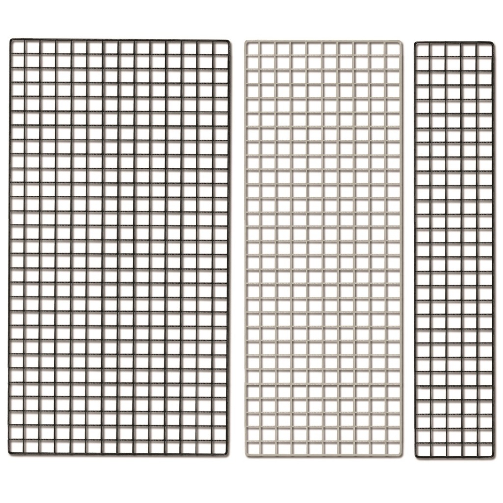 ตะแกรง เคลือบพลาสติก แขวนของ ทำกรง โชว์ของ มีสีขาว และ ดำ