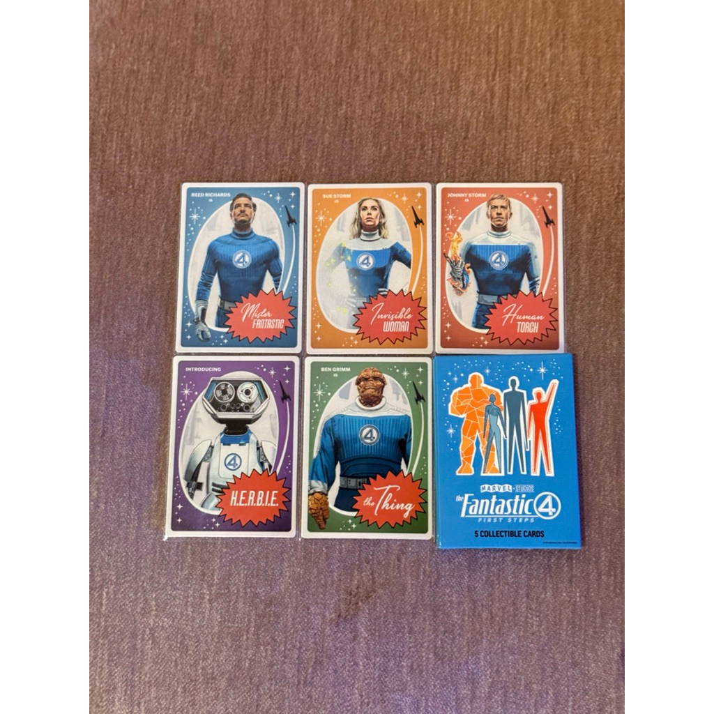 Fantastic 4 การ์ด 4DX 5 แบบ /การ์ด IMAX/เข็มกลัดแฟนอาร์ต