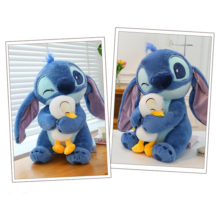 Stitch Hug Duck Doll ตุ๊กตาเด็ก Stitch Plush Toy Ragdoll ของขวัญวันเกิดวันวาเลนไทน์ 25/30 ซม. - รูปที่ 5