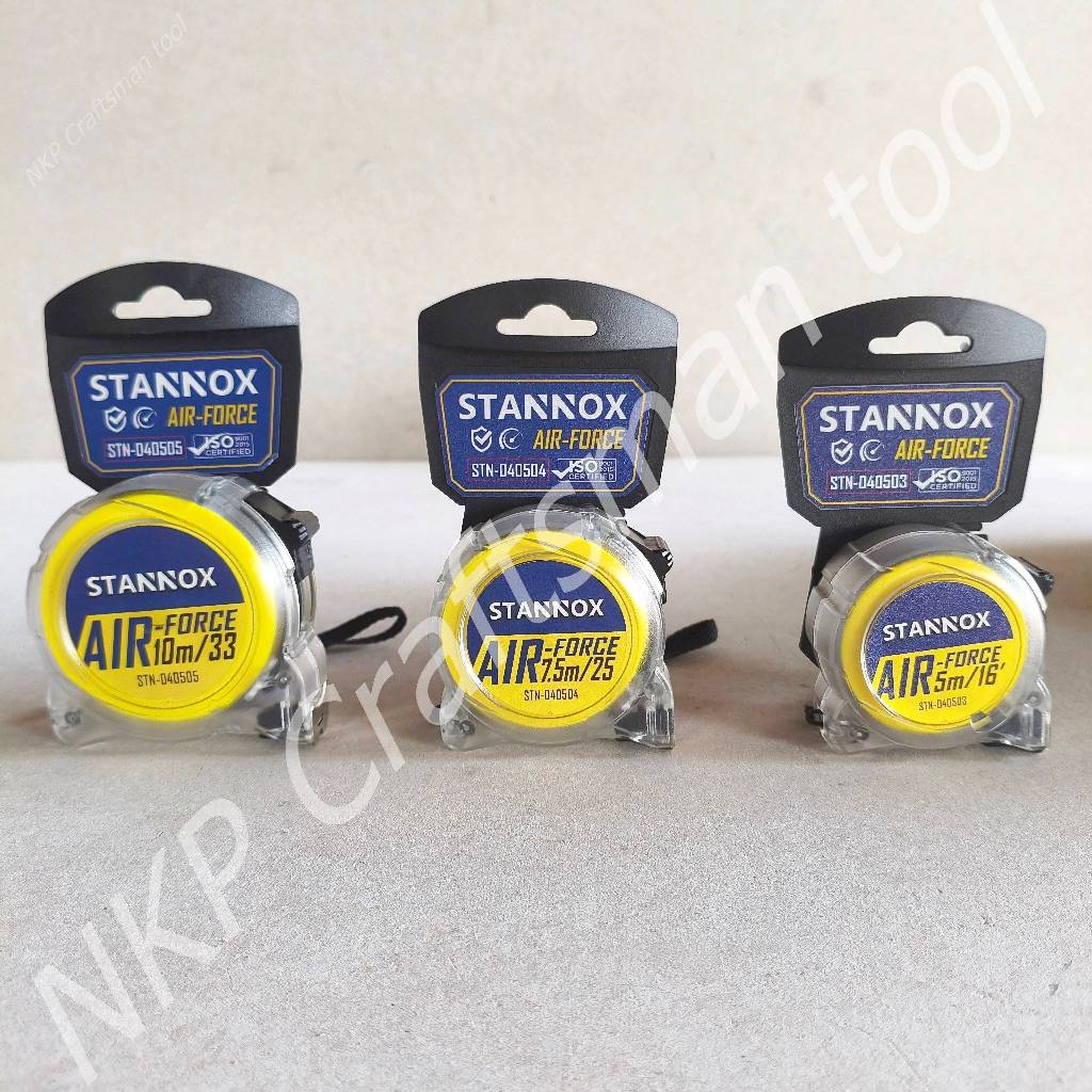 ตลับเมตร STANNOX รุ่น Air Force ตลับเมตร 5เมตร 7.5เมตร 10เมตร (สามารถดึงได้สุดตลับเมตร) ของแท้