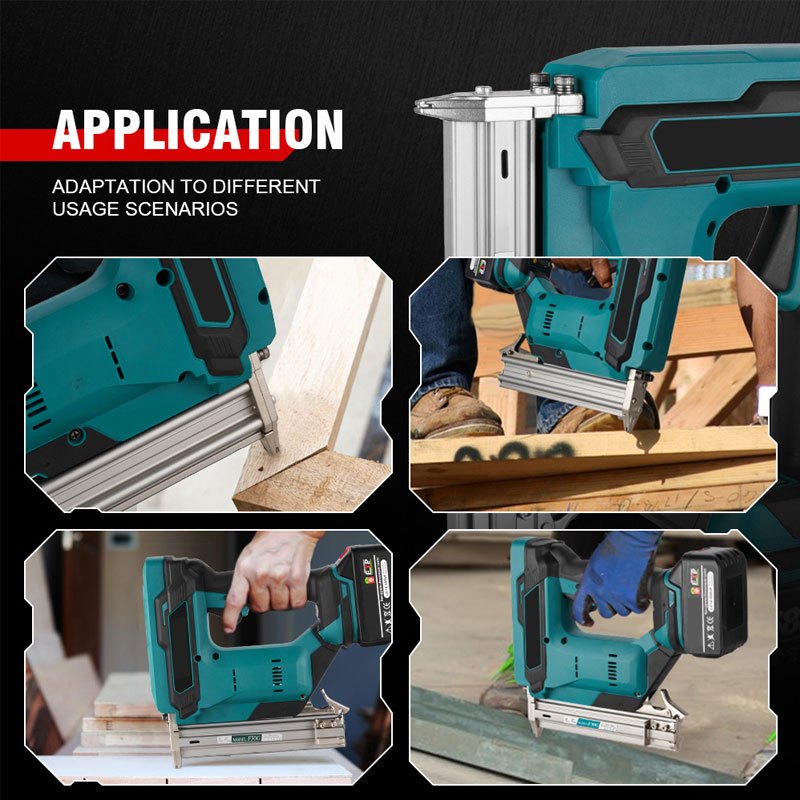 F30G ปืนยิงตะปูไร้สาย 299V พร้อมแบตเตอรี่ลิเธียม 6.0Ah×2 ใช้กับตะปู F30 สำหรับงานไม้ งานเฟอร์นิเจอร์ - รูปที่ 3