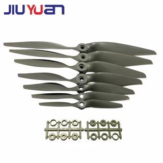 JIUYUAN 2Pcs ใบพัดไฟเบอร์ 7นิ้ว 8นิ้ว 9นิ้ว 10นิ้ว 11นิ้ว 12นิ้ว ใบพัด Fiber ใบพัดเครื่องบิน บังคับ