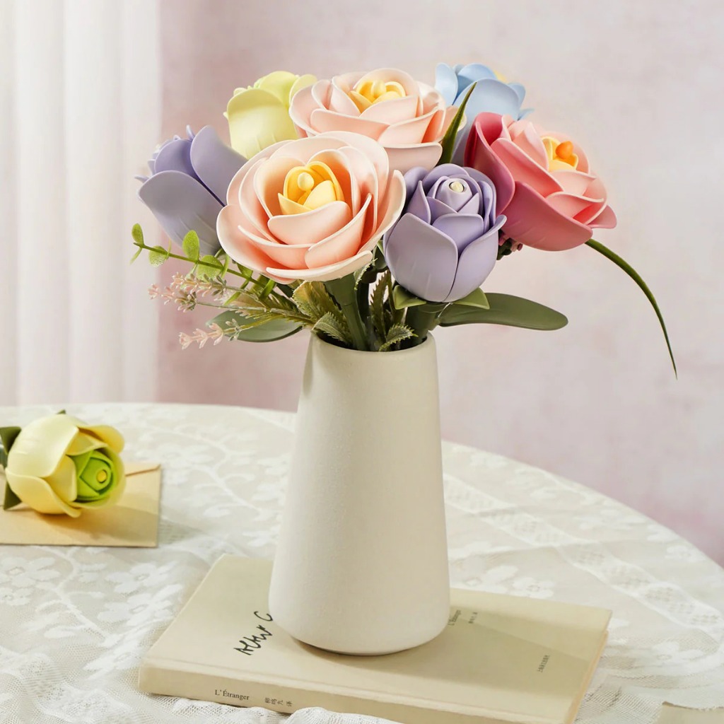 ROKR DIY 3D Puzzle Floral Art Series : Single Flower | ของแต่งบ้าน ของเล่นศิลปะ DIY