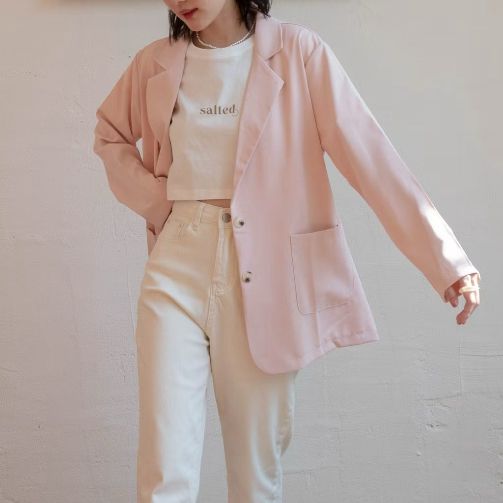 Avocado Blazer (ชมพู) ของใหม่ป้ายห้อย