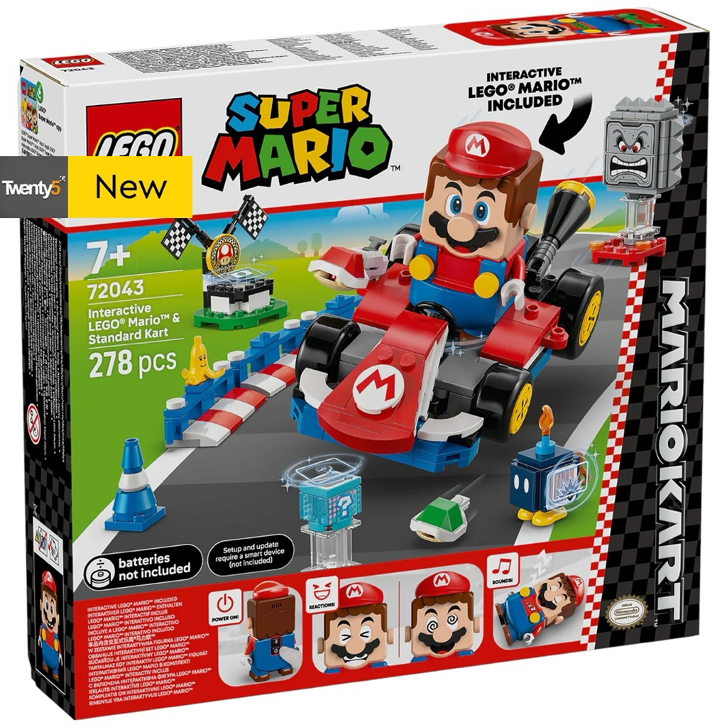 LEGO® Super Mario™ 72043 Mario Kart™ – Interactive LEGO® Mario™ & Standard Kart