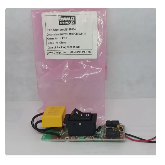 DEWALT อะไหล่ชุดสวิตซ์เครื่องเป่าลมร้อน รุ่น D26411 D26414 part no N188064 ใช้ประกอบงานซ่อมอะไหล่แท้