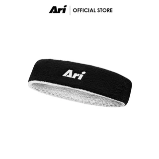 ARI HEADBAND - BLACK/WHITE (AHW1127-12) ผ้าคาดศีรษะซับเหงื่อ อาริ สีดำขาว