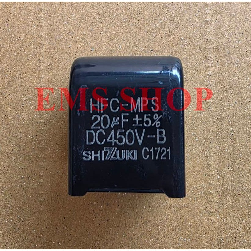 20uf 450Vdc 1 ตัว คาปาซิเตอร์สตาร์ท 20uf 450Vdc ไฟฟ้ากระแสตรง แอร์ไดกิ้น