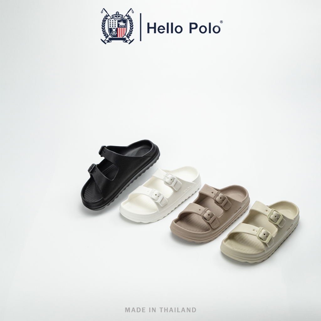 Hello Polo รองเท้าแตะผู้ชาย รองเท้าแตะลําลอง  รองเท้าแตะเพื่อสุขภาพ วัสดุ EVA กั