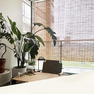 🔥จัดส่งจากกรุงเทพฯ🔥 มู่ลี่ไม้ไผ่ กันแดด กันน้ำ ตะปูผนัง ม่าน…