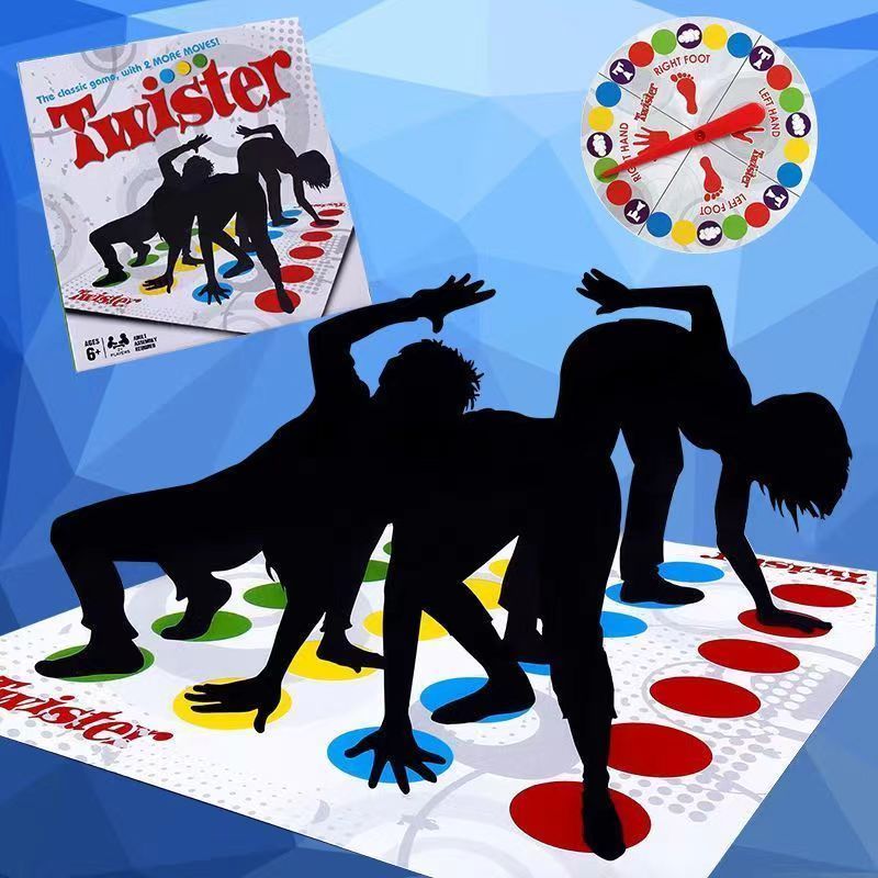จัดส่งจากกรุงเทพ เกมทวิสเตอร์ แผ่นเกมกระดาน Twister Floor Game - Twister Party Game เกมจิ๊กซอว์บิดปริศนา สําหรับออกกําลั