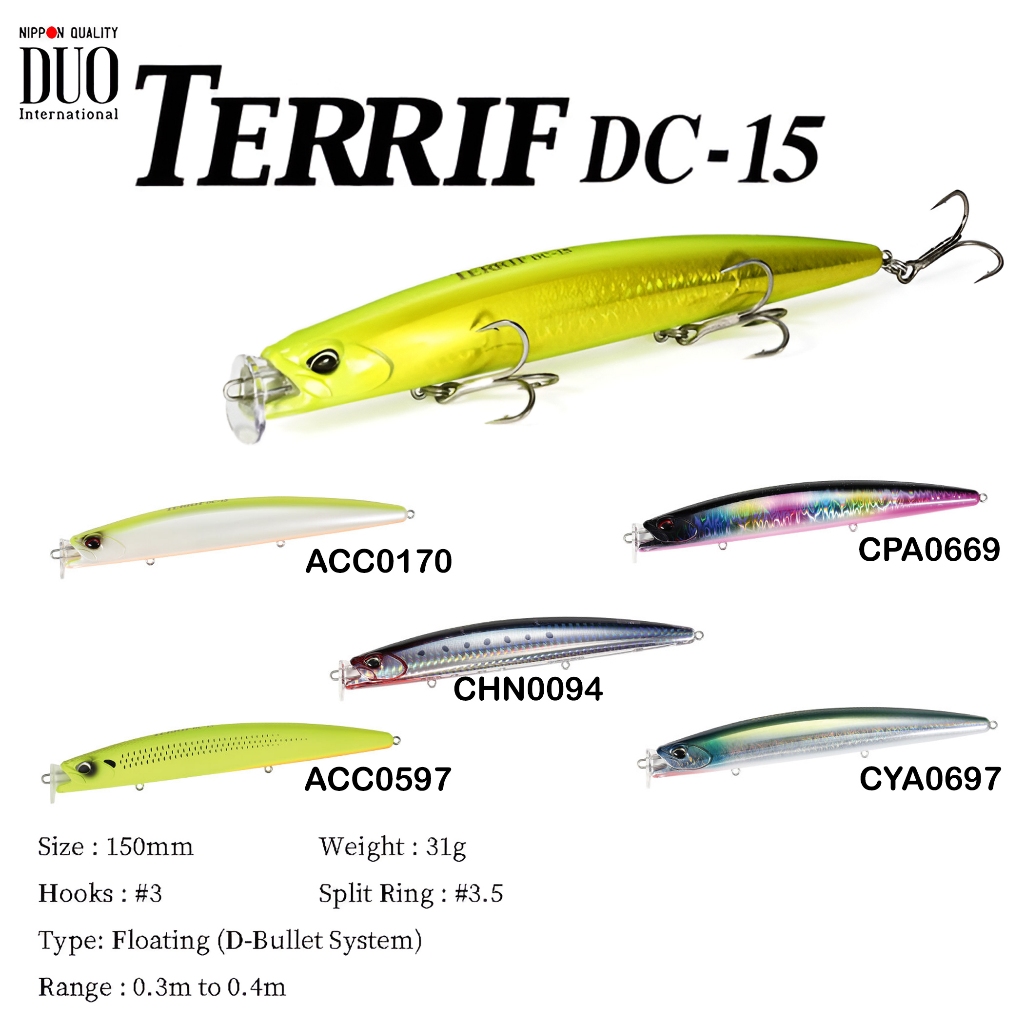 เหยื่อปลอม DUO TERRIF DC -15