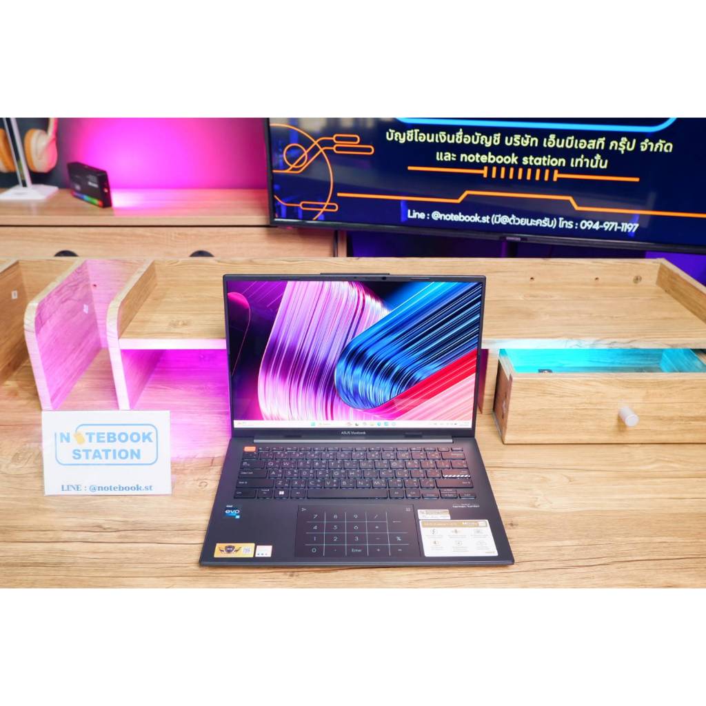 Asus Vivobook S 14 OLED i5-13500H Ram16 SSD512GB จอ14.5นิ้ว 2.8K จอสวยระดับOLED สเปคสูง พร้อมประกันศ