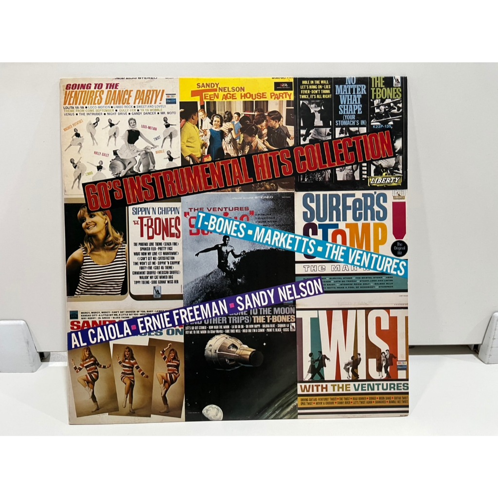 1LP Vinyl Records แผ่นเสียงไวนิล  60'S INSTRUMENTAL HITS COLLECTION T-BONES-MARKETTS-THE VENTURES  (