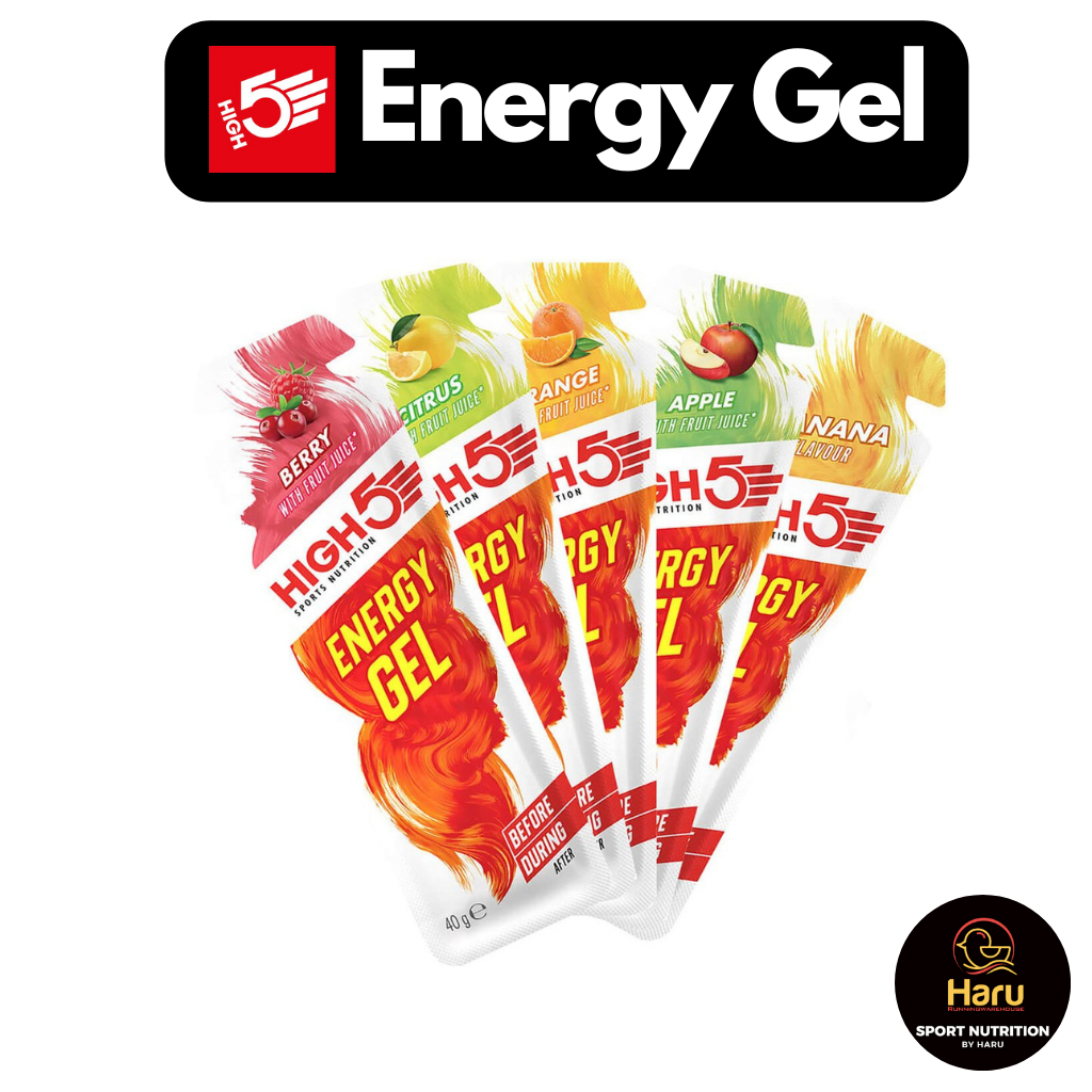 High5 Energy Gel ( Fruit Juice) :เจลน้ำผลไม้แท้ เพิ่มพลังงาน จาก ประเทศอังกฤษ