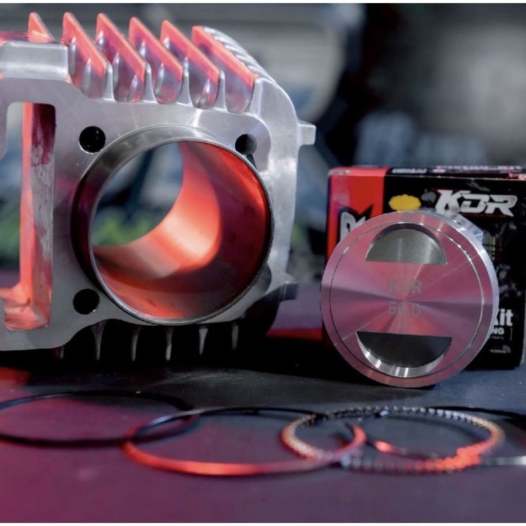 เสื้อwave 110i/53-54-56 พร้อมลูกหัวเรียบทรงเชียร์ ลูกcnc พร้อมหลบวาวล์