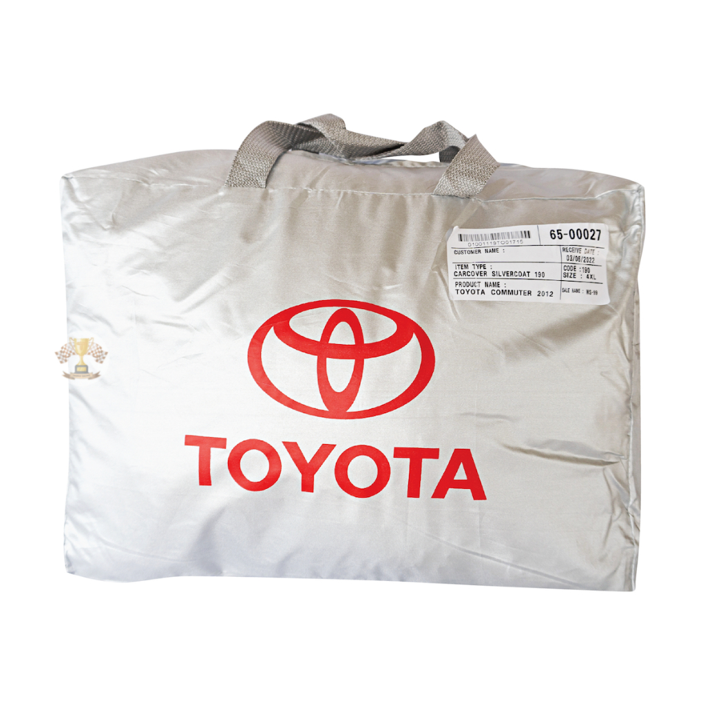 ผ้าคลุมรถ Toyota Commuter 2005 - 2019 เนื้อผ้าSilver Coat 190Cทนแดด ไม่ละลาย TOYOTA COMMUTER ผ้าคลุมรถยนต์ - รูปที่ 2