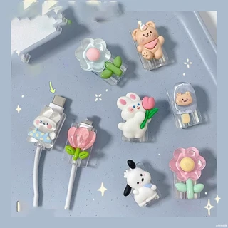 【ส่งจากไทย มาใหม่】Cable Bite ที่กันสายหัก ลายการ์ตูน cable protector สำหรับ สายชาร์จ iP/Type-C