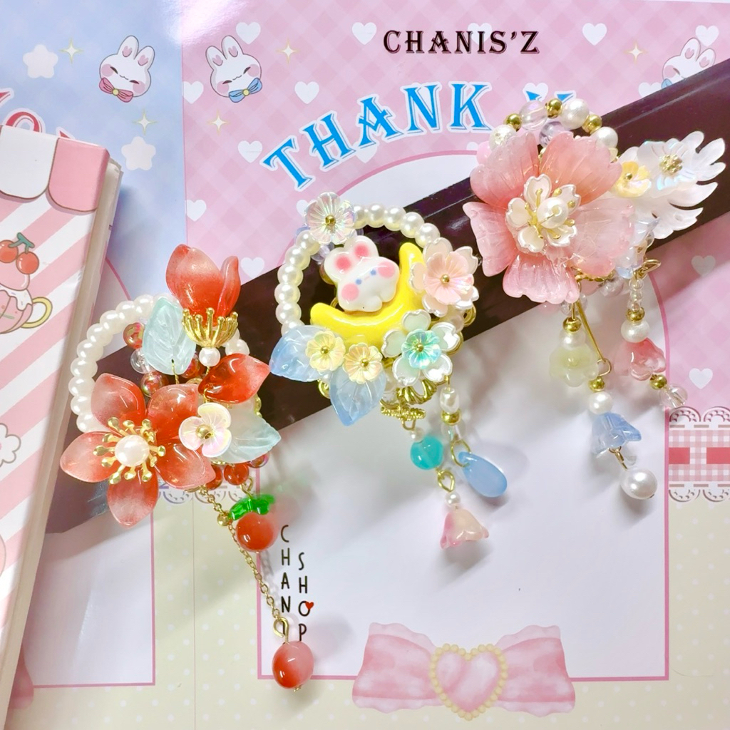 ｡✿*ﾟ Belt Strap ･✿.｡ พร้อมส่ง สายรัดเข็มขัดนักเรียน สวนดอกไม้  | Chanis Store