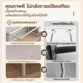 Owens💥【ความจุขนาดใหญ่】โต๊ะเครื่องแป้ง กระจกLED เสริมแรงแบบX ขาเหล็กหนา เรียบง่ายและทันสมัย ติดตั้งง่าย Dressing Table
