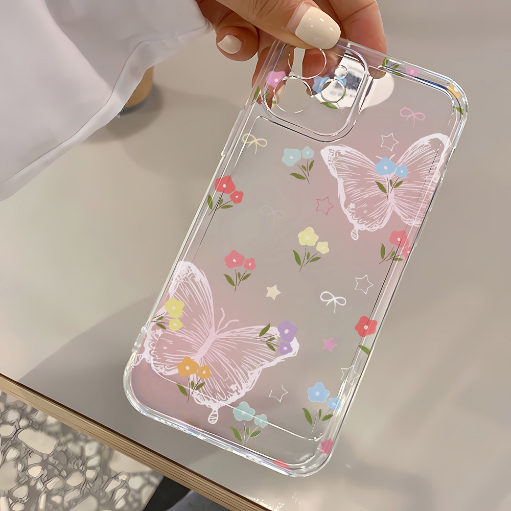 เคสโทรศัพท์ For iPhone 11 13 16 pro max Case iPhone 13 14 15 pro max 12 13 pro max 7 8 Plus SE TPU การ์ตูนน่ารัก INS