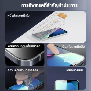 ฟิล์มกระจกนิรภัย iPhone 17 16 15 14 13 12 11 Pro Max Air Plus 16+ 15+ 16e 17e ไอโฟน
