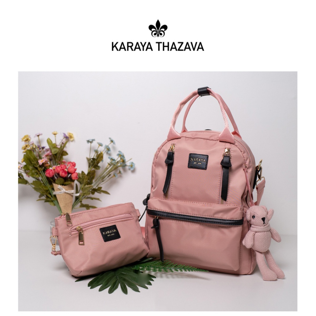 กระเป่าเป้แบรนด์🎀KARAYA THAZAVA🎀แบรนด์แท้ รุ่น(7533)
