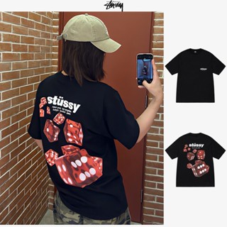 New เสื้อยืด Stussy แท้ Rollers Tee Black/White