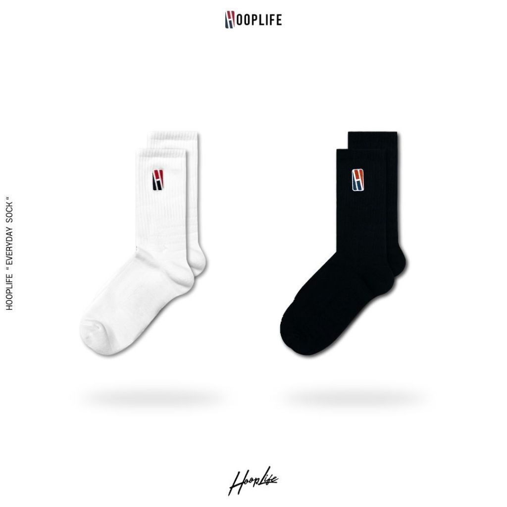 ถุงเท้าบาสเก็ตบอล HoopLife Everyday Socks