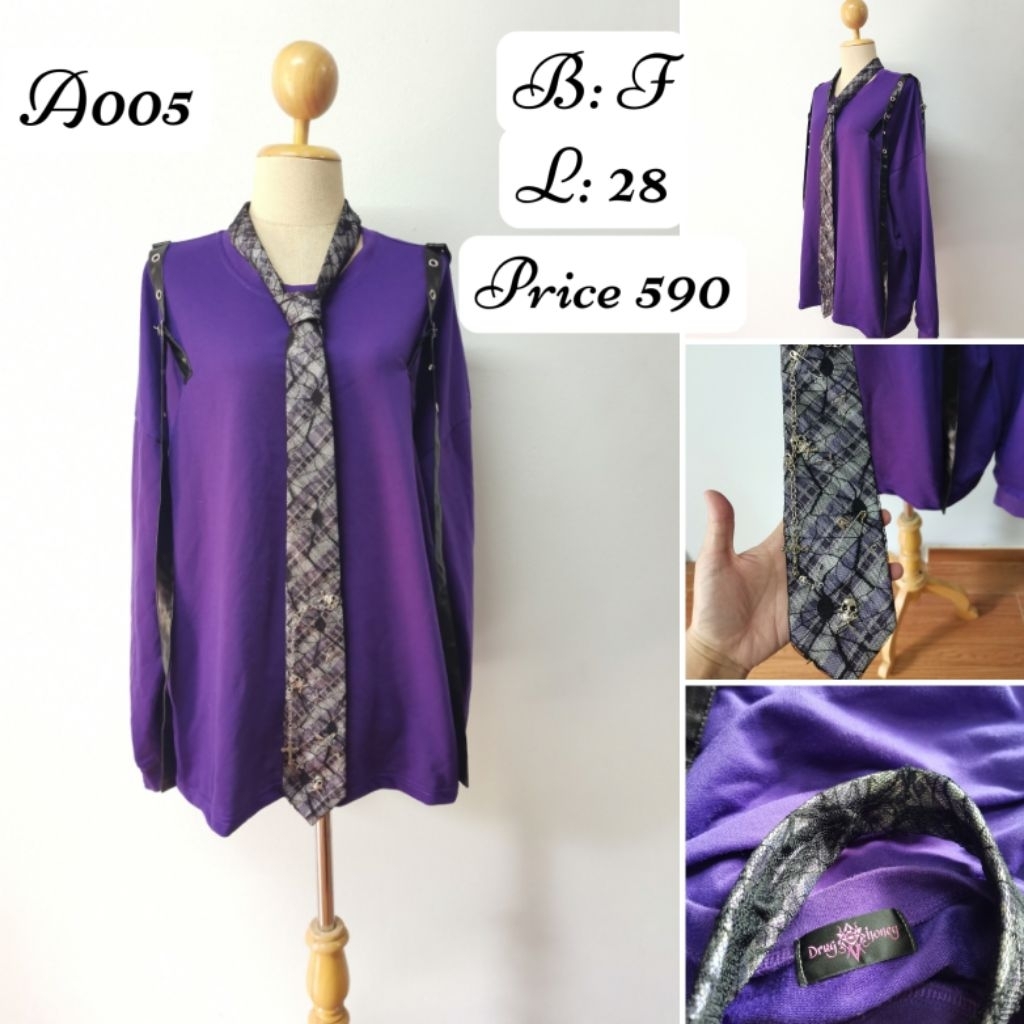 ชุด​เซ็ต​สีม่วง Emo-punk​ style​