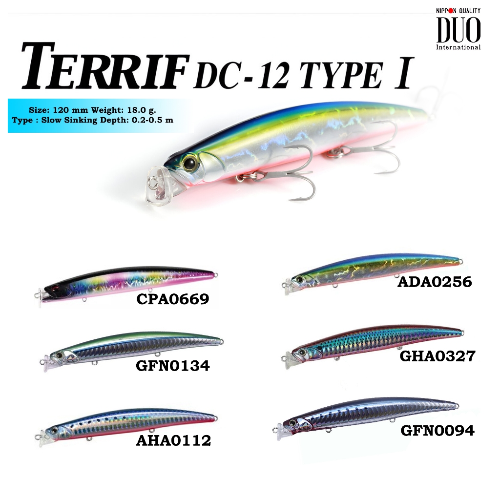 เหยื่อปลอม DUO TERRIF DC -12 TYPE I